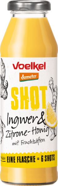 Shot Ingwer &amp; Zitrone - Honig (0,28l)